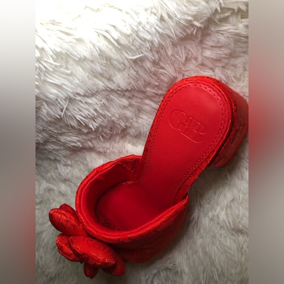 Gianni Bini Elegant Red Floral Women's Shoes size 8.5🌹 - Picture 8 of 15